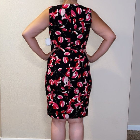 NWT Kasper dress size 4 pink blossom print - Picture 5 of 5
